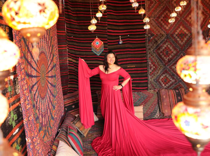 Cappadocia Carpet & Lamp Studio Photo Shoot - Dress Rental Option