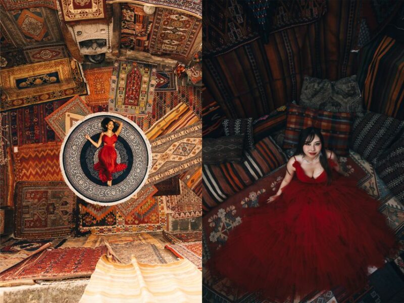 Cappadocia: Photo Shooting With Flying Dress & Carpet House - Itinerary Details