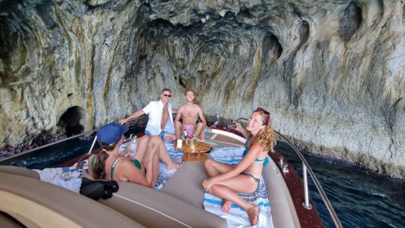 Capri : 2 Hours Private Boat From Capri - Refreshments and Amenities Included