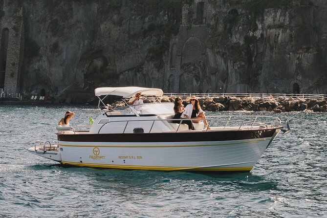 Capri Tour From Sorrento 28FT Classic Boat - Snorkeling in Aquamarine Waters