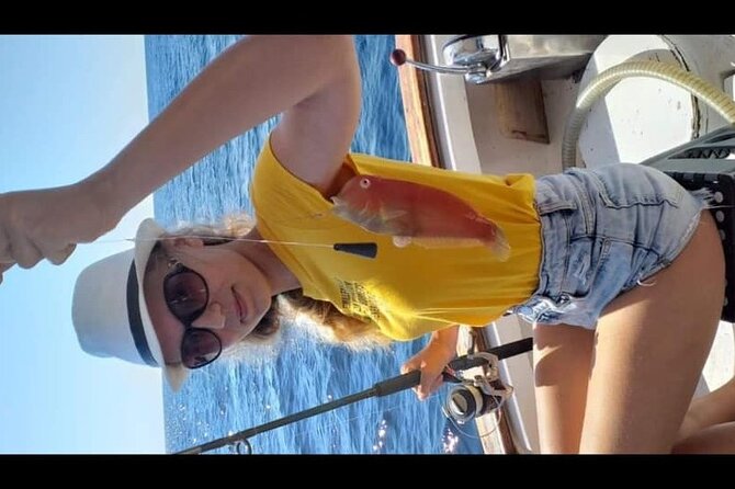 Captain Manolis Fishing With Barbecue on the Boat- Free Pick up - Convenient Hotel Pickup