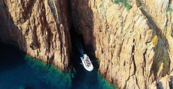 Cargèse: Calanques of Piana Capo Rosso Semi-Rigid Boat Tour - Starting Location and Stops