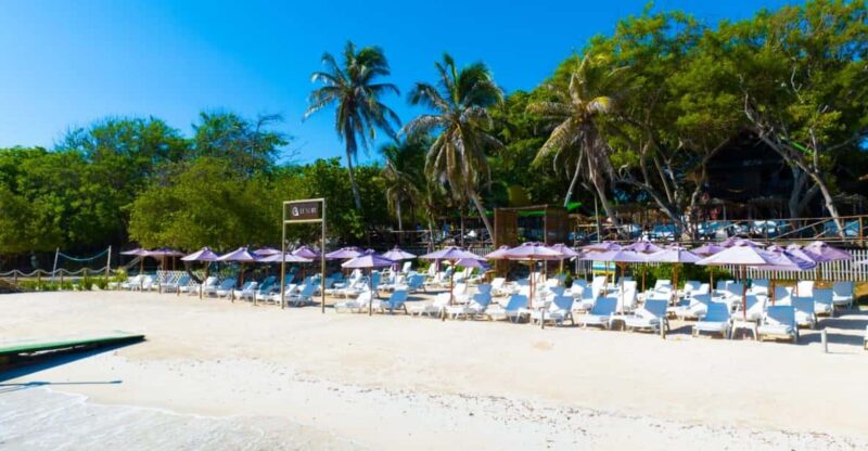 Cartagena: Rosario Island Beach Club Day Trip and OPEN BAR - Key Points