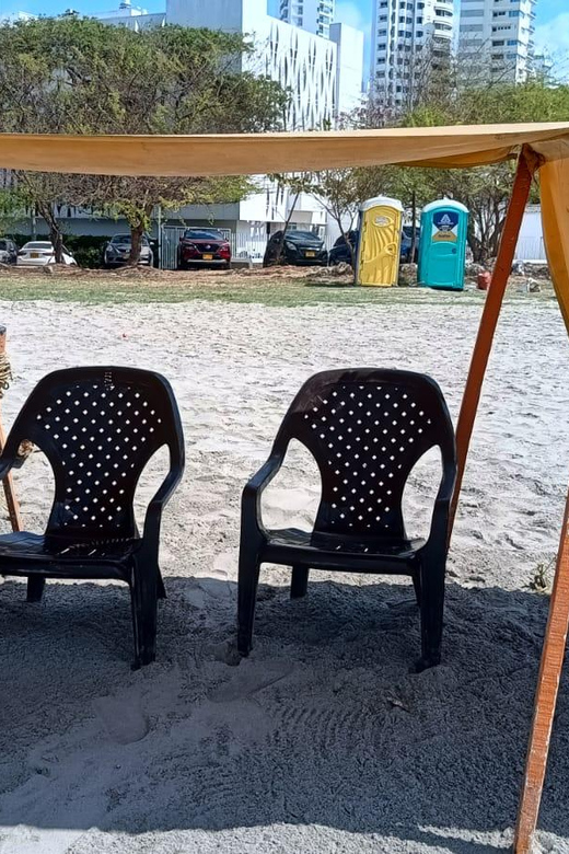 Cartagena: SUN Tent, CHAIRS on Castillogrande Beach + LUNCH - Contact and Additional Information