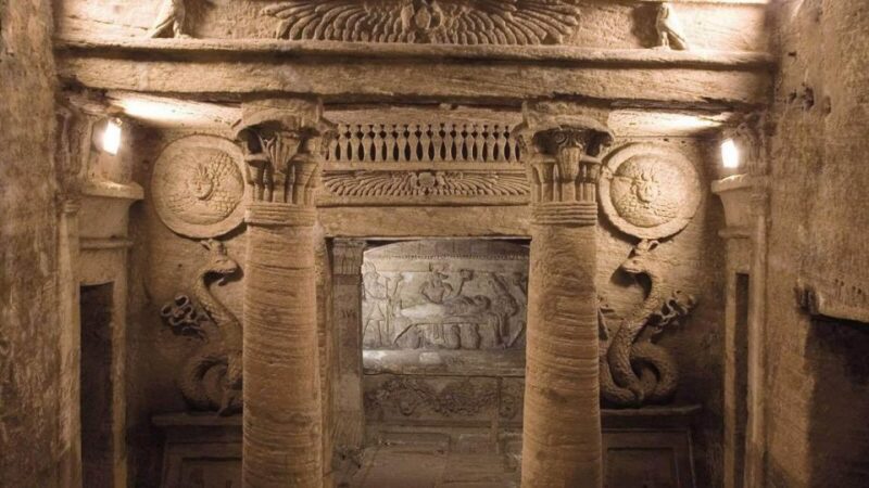 Catacomb Of Kom El-Shoqafa Entry Ticket - Explore Intricate Underground Tombs