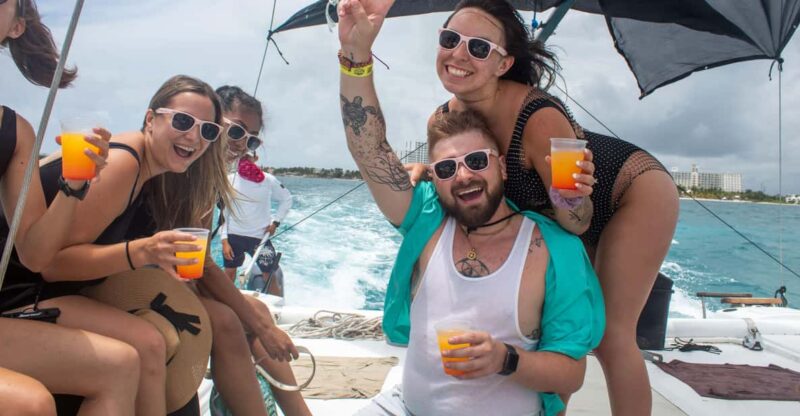 Catamaran Adventure to Isla Mujeres! Snorkel and Food - Key Points