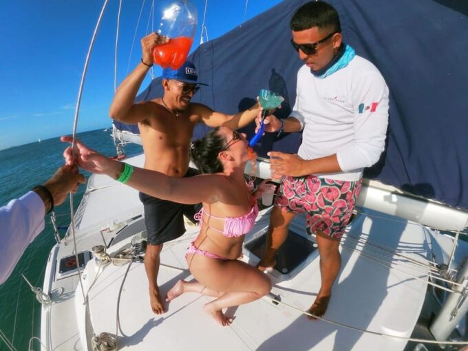 Catamaran Adventure to Isla Mujeres! Snorkel and Food - Frequently Asked Questions