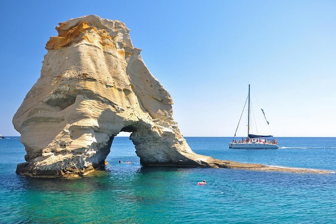 Catamaran Full Day Cruise: Poliegos - Kleftiko - Skippers Discretion and Weather Conditions