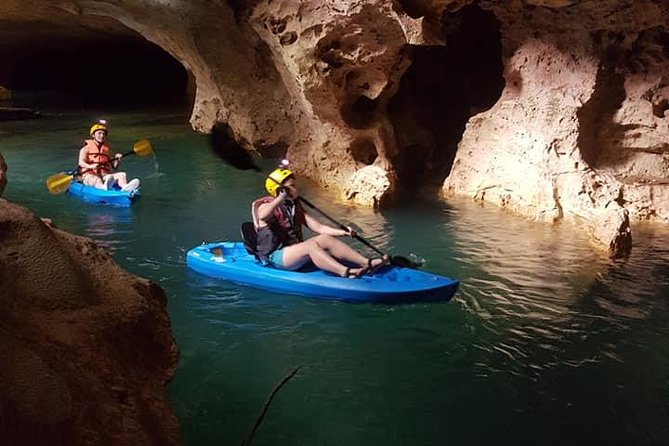 Cave-Tube or Kayak and Ziplining With Pickup From Ambergris Caye - Key Points