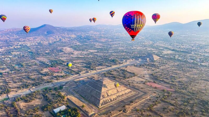 CDMX: Balloon Flight & Guided Teotihuacan & Guadalupe Shrine - Key Points