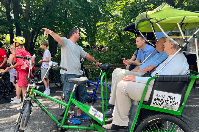 Central Park Privet Pedicab Delux Tour -1 Hour - Meeting Information