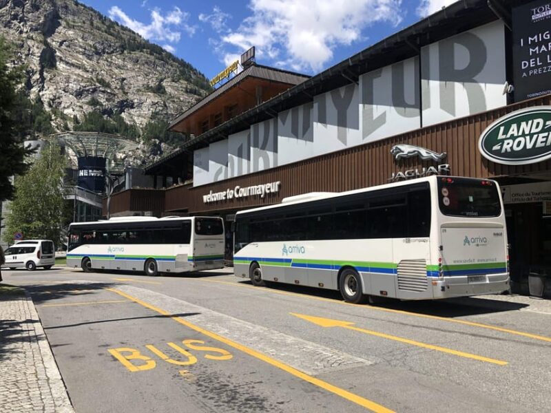 Chamonix: Bus Transfer To/From Courmayeur - Pickup and Drop-off Locations