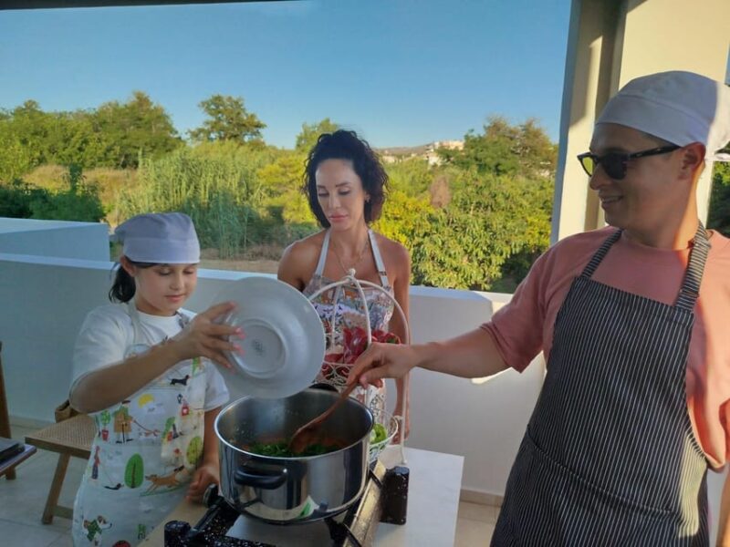 Chania: Greek Cooking Class With Meal & Drinks - Garden and Ingredients