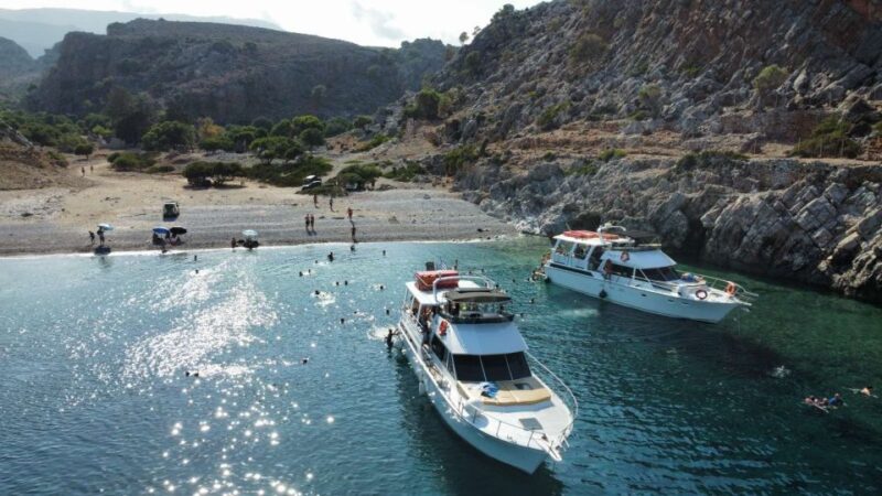 Chania: Menies Beach & Chironisia Bay Cruise With Snorkeling - Activity Highlights