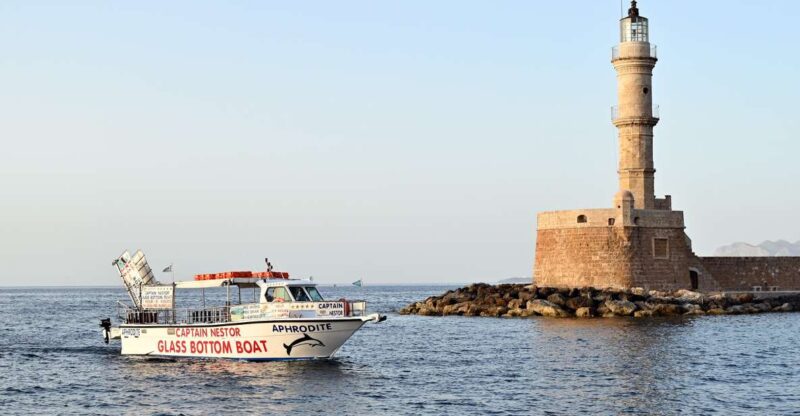 Chania Town: Glass-Bottom Boat Cruise to Thodorou & Lazareta - Highlights of the Experience