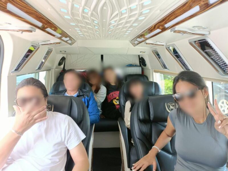 Charter Limousine 9 Seats Van Charter Hue to Danang Hoian - Vehicle Features