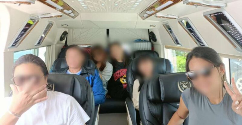 Charter Limousine 9 Seats Van Charter Hue to Danang Hoian - Services Included