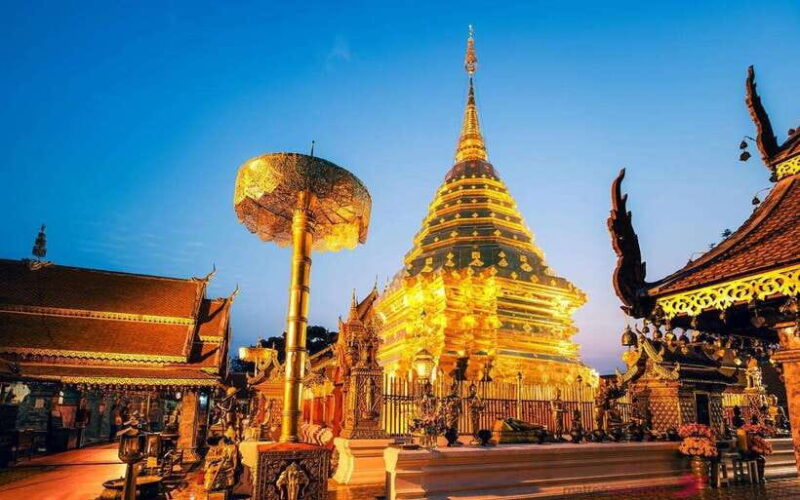 Chiang Mai: Doi Suthep and Wat Pha Lat Temple Evening Tour - Itinerary and Highlights