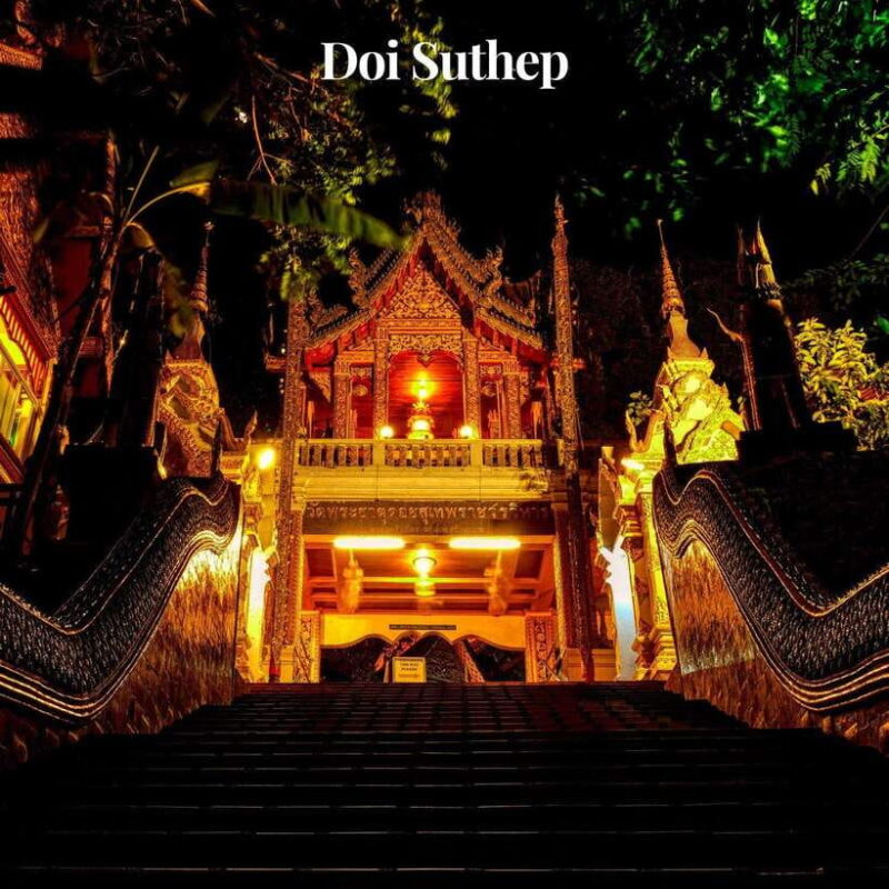 Chiang Mai: Doi Suthep & Wat Umong OR Wat Pha Lat Night Tour - Doi Suthep Temple