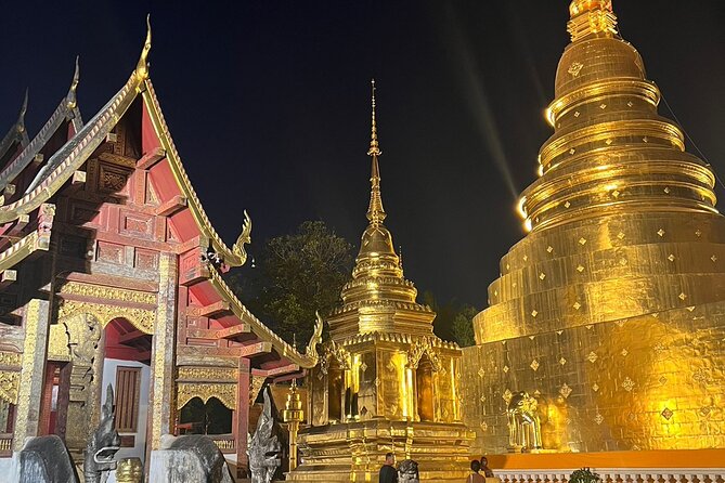 Chiang Mai Temples and Market Tuk-Tuk Evening Night Tour - Street Food Meal