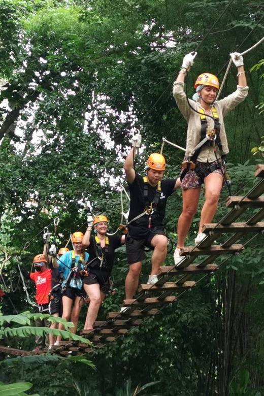 Chiang Mai: Tree House Stay & Jungle Zip-Lining - Ziplining Adventure at Phoenix Park