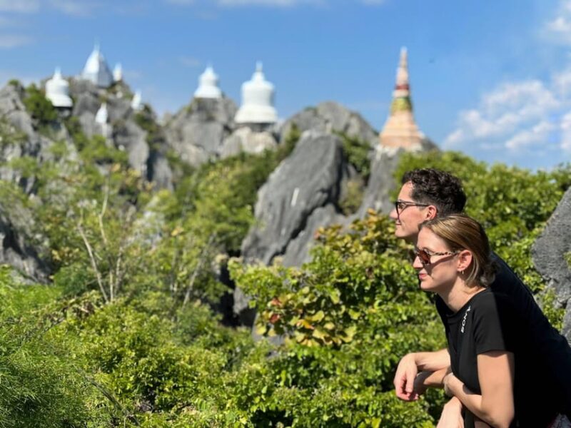 Chiangmai : Sky Pagoda in Lampang , Mae Kampong & More. - Relaxing at the Soothing Hot Spring