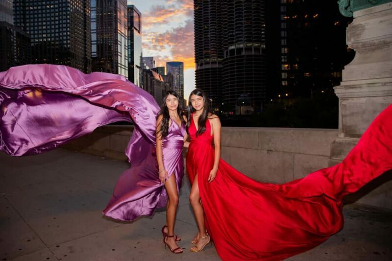 Chicago Luxury Flying Dress Photoshoot - The Ideal Candidate for This Photoshoot