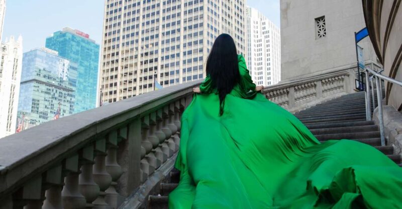 Chicago: Luxury Private Flying Dress Photoshoot 2 Locations - Photoshoot Details