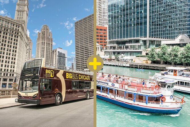 Chicago River Architecture Boat Cruise & Hop-on Hop-off Bus Tour - Key Points