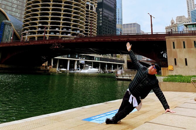Chicago River Yoga Walk Tour - No Mats Necessary