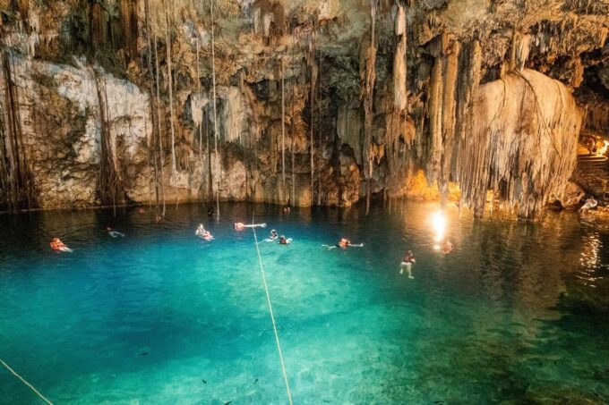 Chichen Itza and Two Cenotes Day Tour From Cancun - Swimming at the Cenotes