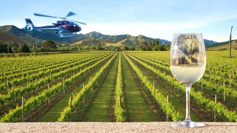 Christchurch: Canterbury Winery Heli Lunch - Helicopter Ride