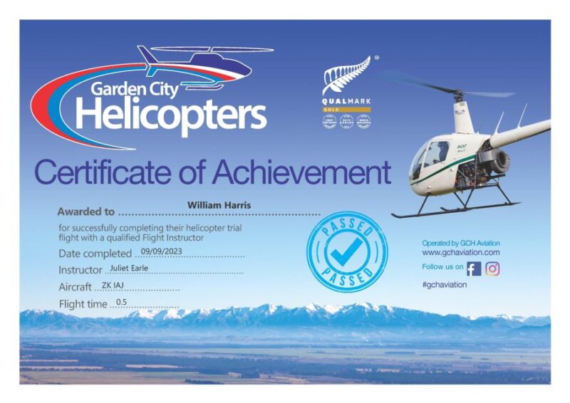 Christchurch: Helicopter Trial Flight - Key Points