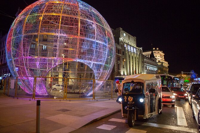 Christmas Lights Tour in Madrid in Private Eco Tuk Tuk - Inclusions and Limitations