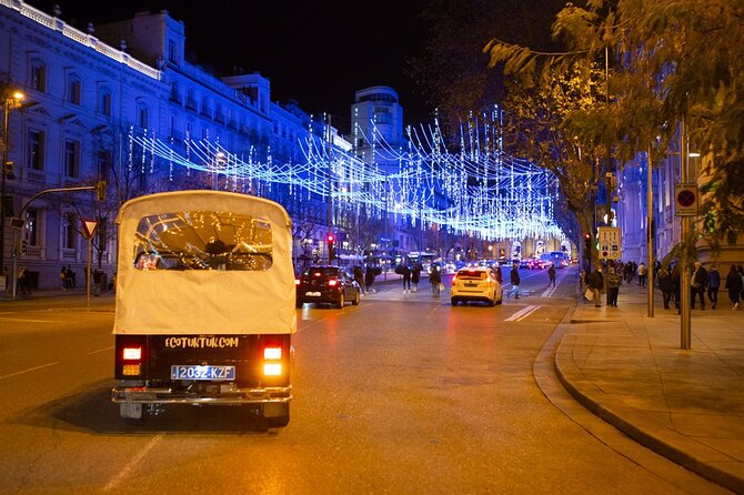 Christmas Lights Tour in Madrid in Private Eco Tuk Tuk - Policies