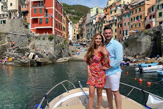 Cinque Terre Private Wedding Proposals on Boat - Swimming in the Mediterranean
