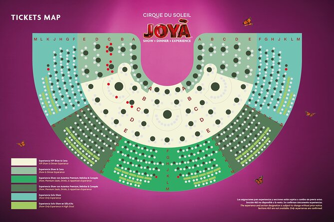 Cirque Du Soleil JOYA Admission Tickets - Photography and Video Policies
