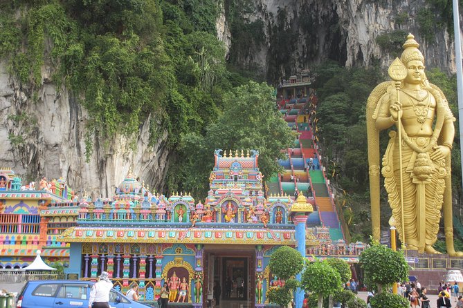 City, Batu Caves, Hot Spring, Silver Leaf Monkey & Fireflies Tour - Visiting Batu Caves