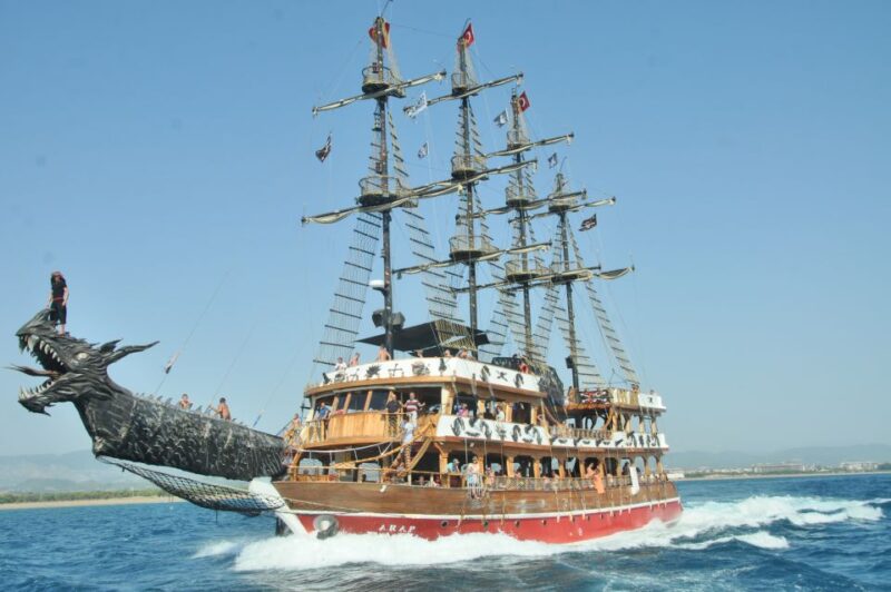 City of Side: Dolphin Island Boat Tour With BBQ & Foam Party - Inclusions and Experience