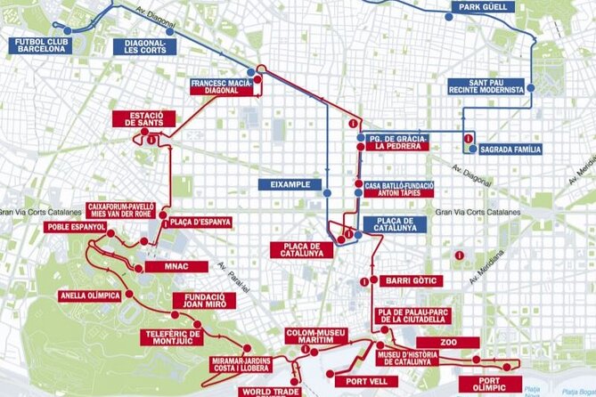 City Sightseeing Barcelona Hop-On Hop-Off Bus Tour - Tour Schedule