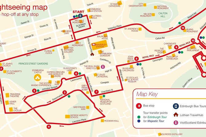 City Sightseeing Edinburgh Hop-On Hop-Off Bus Tour - Operating Schedule