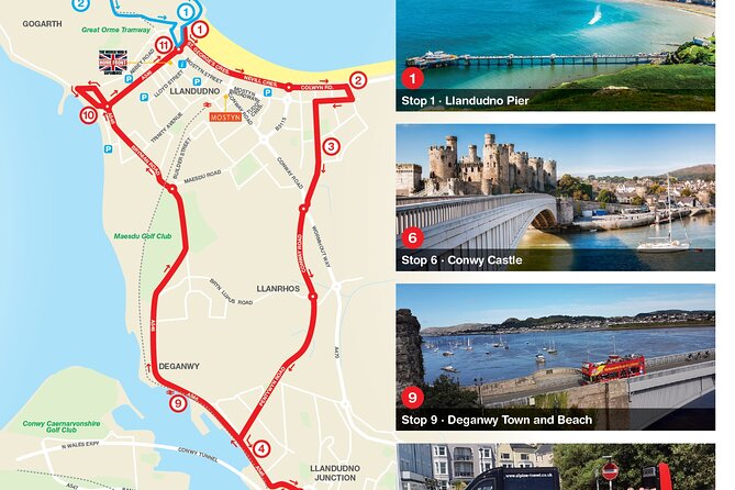 City Sightseeing Llandudno Hop-On Hop-Off Bus Tour - Blue Route Schedule