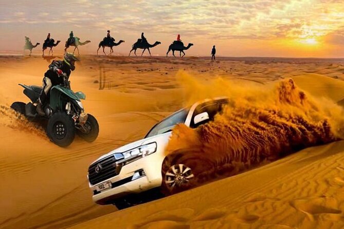 City Tour and Desert Safari With Camel Ride and Sand Boarding - Camel Ride and Sand Boarding