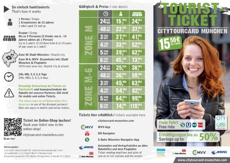 CityTourCard Munich: Public Transport & Discounts - Attraction Discounts