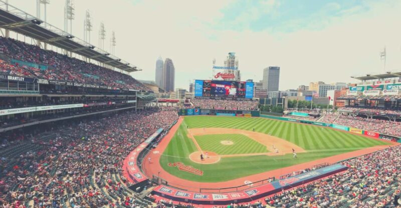 Cleveland Guardians Baseball Game at Progressive Field - Unique Ballpark Features and Atmosphere