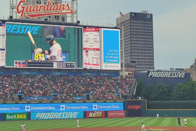 Cleveland Guardians Baseball Game Ticket at Progressive Field - Booking Details