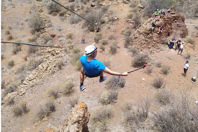 Climbing + Zipline + via Ferrata + Cave. Adventure Route in Gran Canaria - Tour Schedule