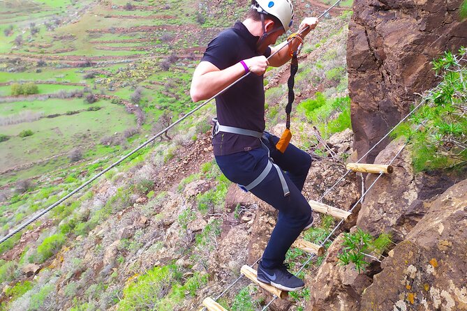 Climbing + Zipline + via Ferrata + Cave. Adventure Route in Gran Canaria - Safety and Equipment