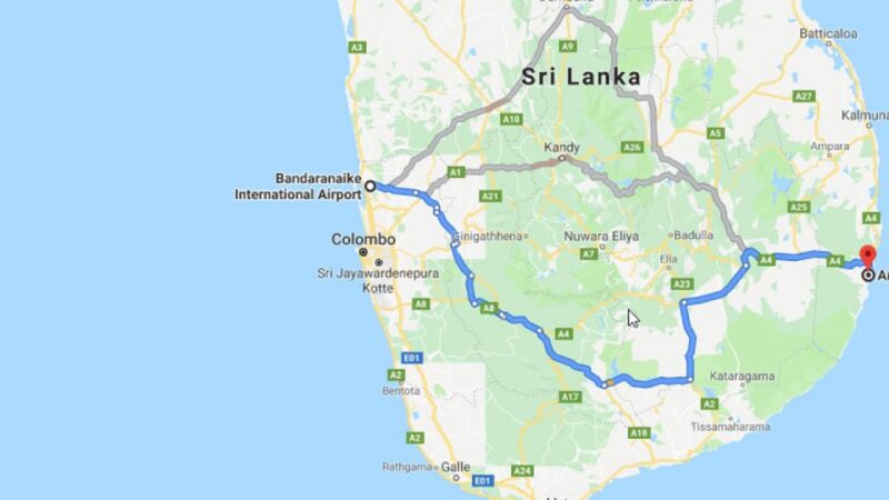 Colombo: CMB Airport to Arugam Bay City Private Transfer - Key Points