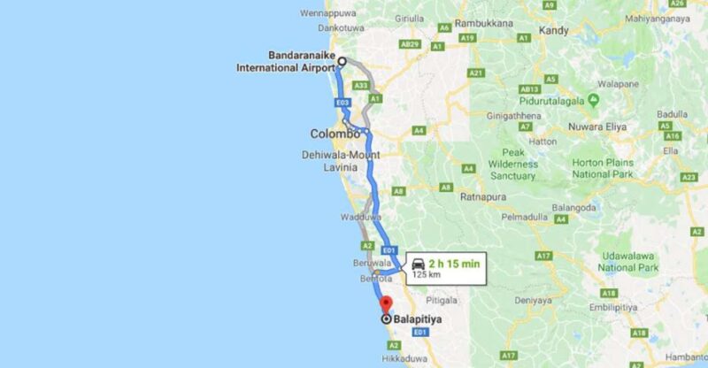 Colombo: CMB Airport to Balapitiya City Private Transfer - Booking and Reservation Details